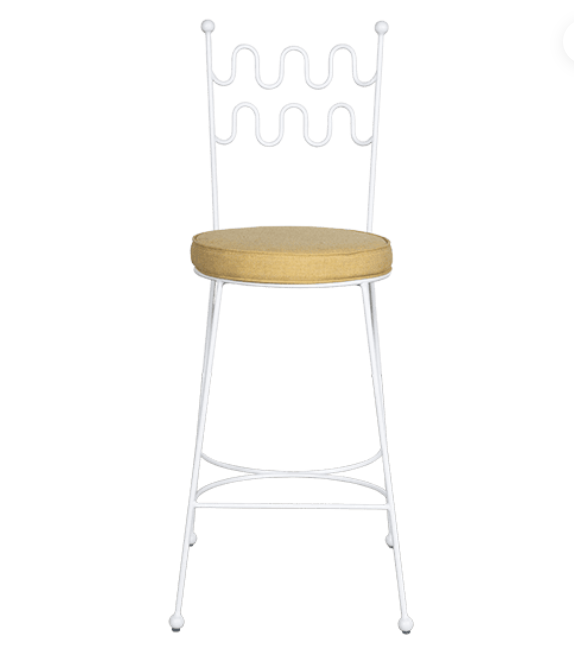 Metal Arrow Wire Bar Stool – Gold electroplated