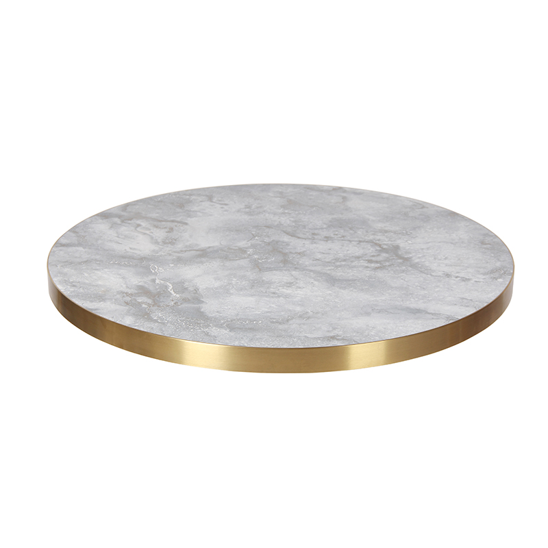 Cafe table top customized Size durable marble pattern HPL Table Top