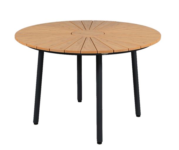 Outdoor bistro cafe table top waterproof and durable teak wood round table top