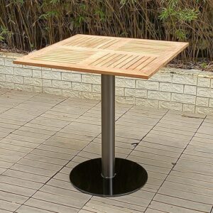 Outdoor cafe table tops teak wood square table top for restaurant