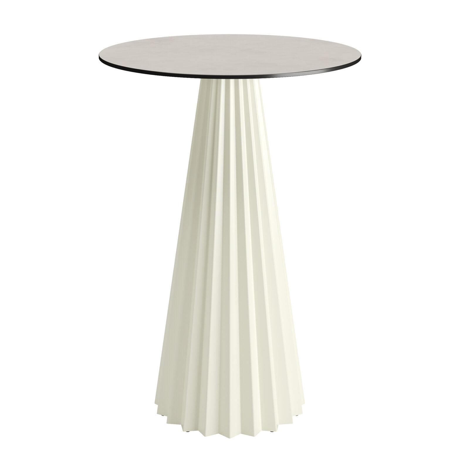 Terrazzo top with white metal wire base round coffee table