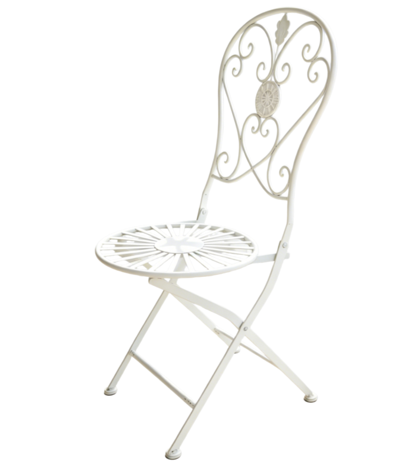 Event rental furniture French style Old Retro Rustic Outdoor Chair Garden Cafe  chair Wedding Banquet Iron Folding Chair