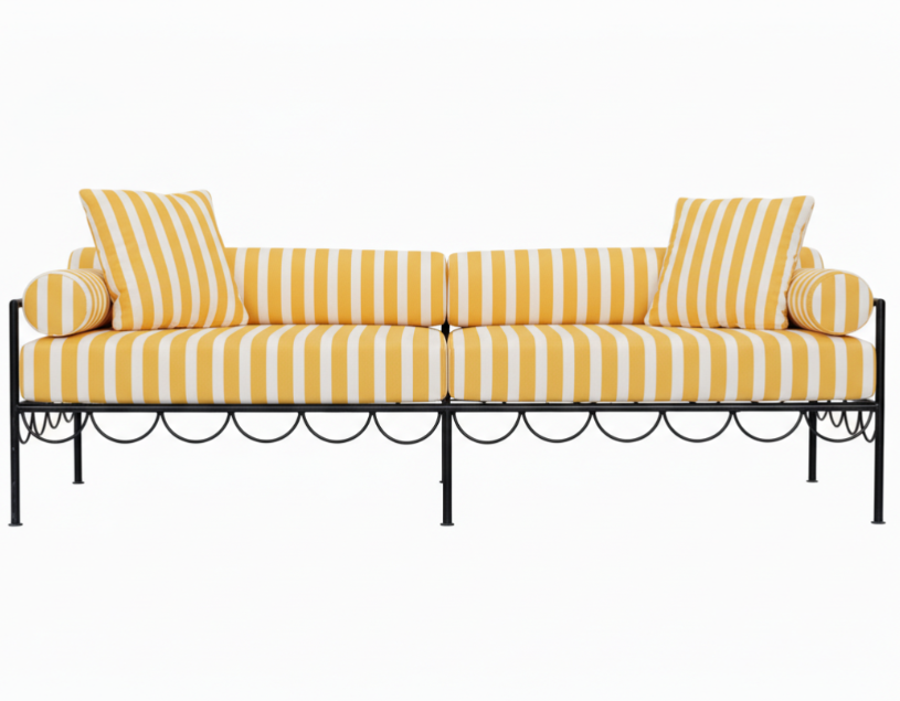 Gold legs peacock blue velvet upholstered loveseat sofa