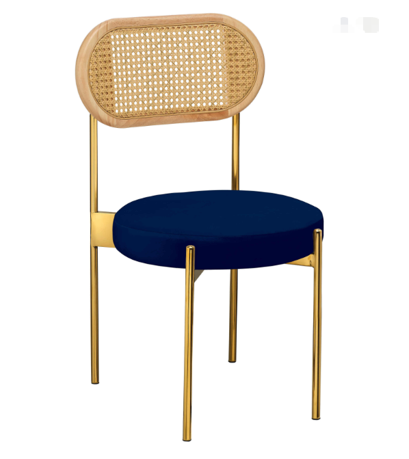 Party furniture  Hand-woven rope Stackable Solid Wood Dining Chairs